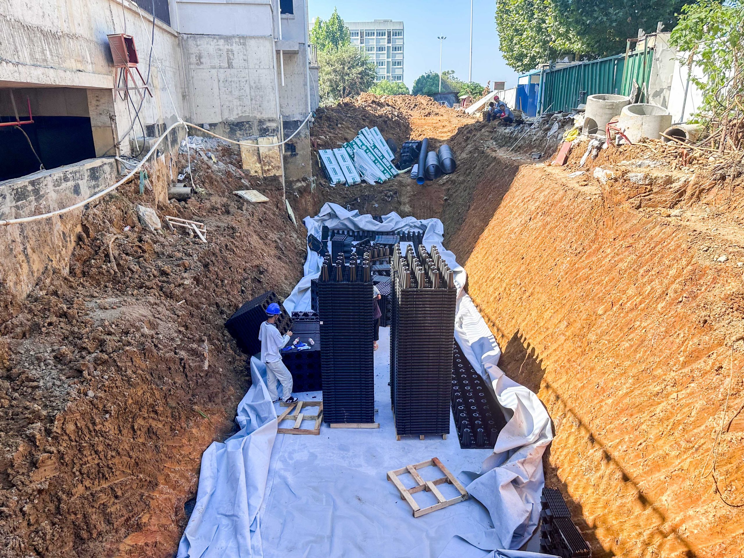 庐江雨水收集主体完工